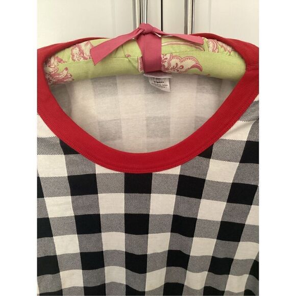 Hanna Andersson Womens Buffalo Check Henley Top Sz M Jogger Pants XL - Picture 2 of 12